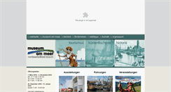 Desktop Screenshot of museum-am-meer.de